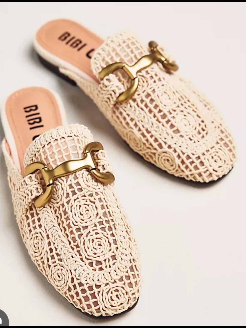 Anthropologie Bibi Lou Zagreb Crochet Mules